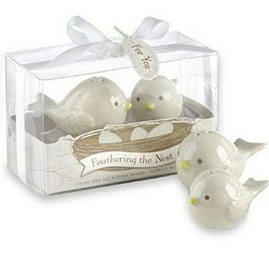 NWT KATE ASPEN Ceramic Bird Salt & Pepper Shakers